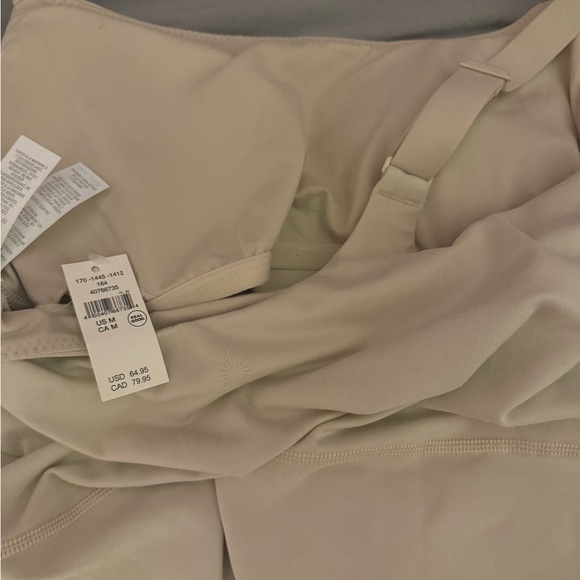 Offline by aerie the hugger scoop 5” romper soft oat (pics included) - Picture 4 of 4